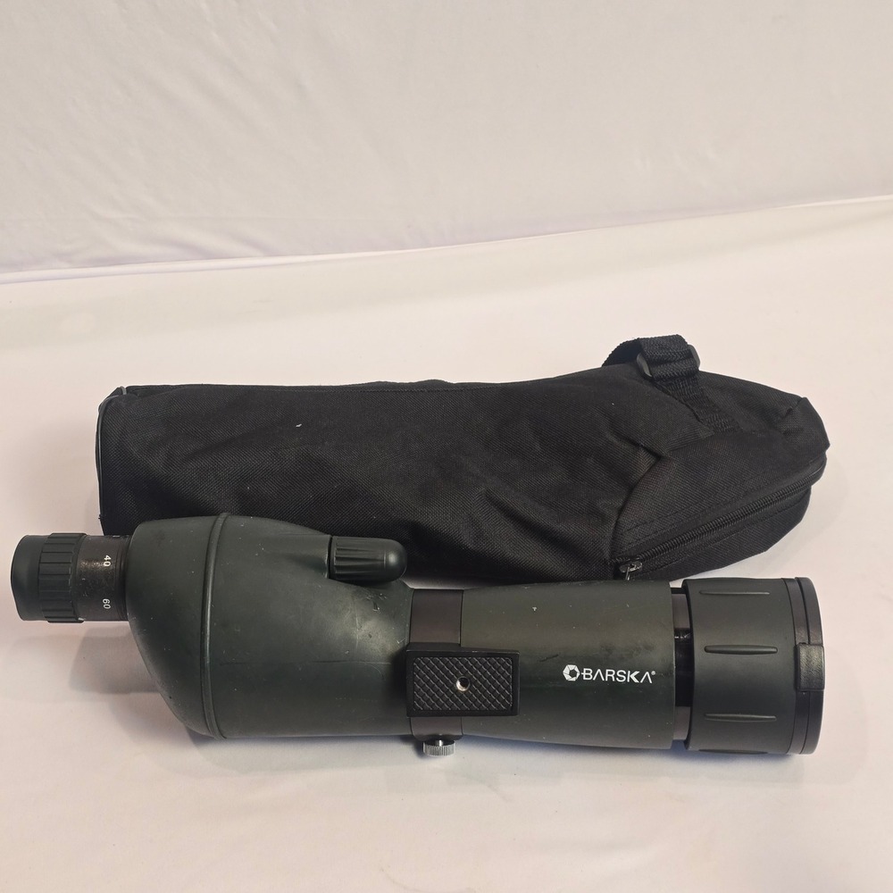 Barska 20-60x60 Spotting Scope with Soft Case Green Angled Eyepiece